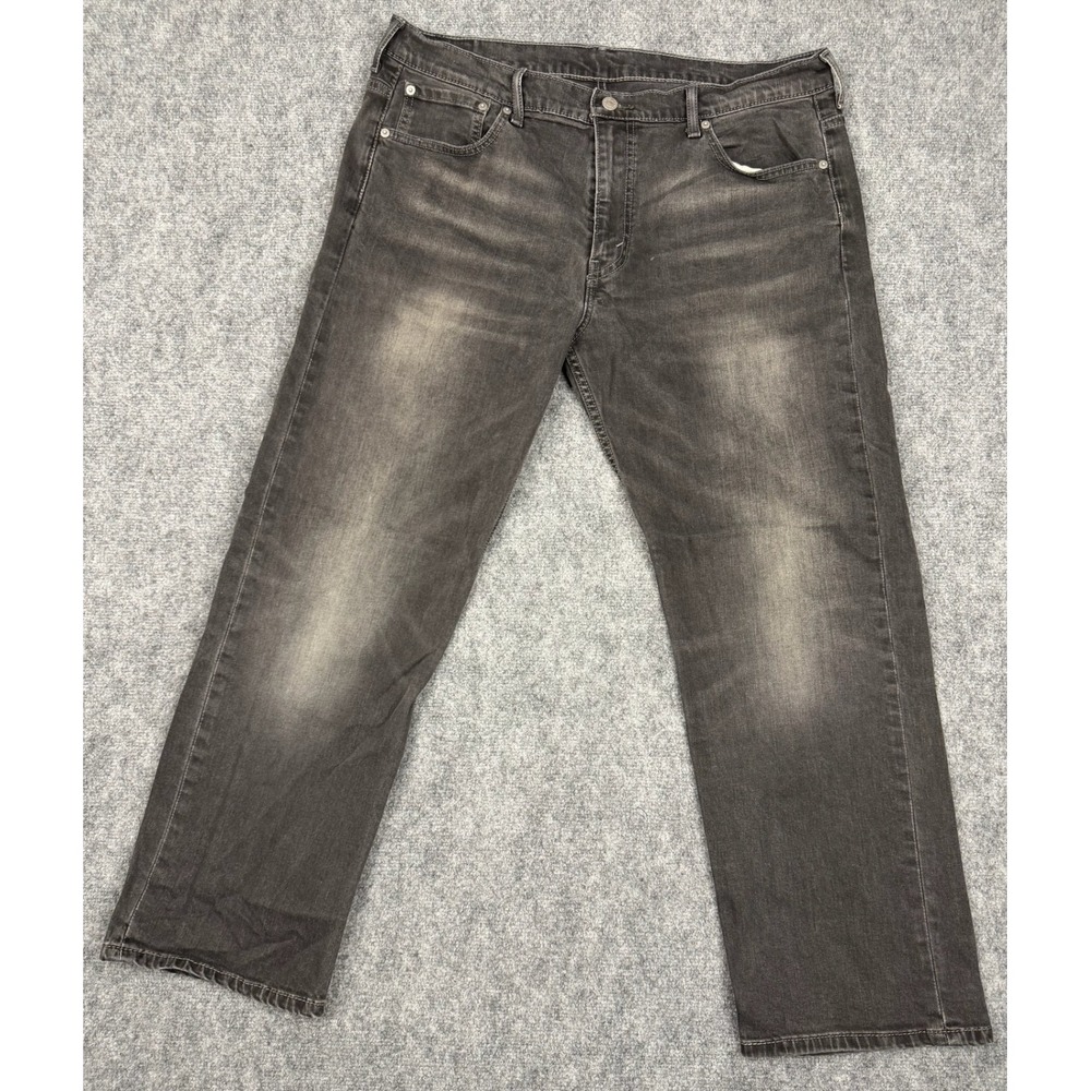 Levis 569 Loose Straight Fit Faded Black Denim Jeans Mens 36x30 00569-0199